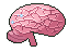 Pixel-art picture: The Brain