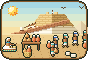 Ilustración en pixel art: Pan antiguo