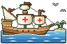 Pixel-art picture: The Age of Exploration
