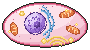 Pixel-art picture: Inside a Cell