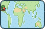 Ilustración en pixel art: La guindilla viaja