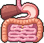 Pixel-art picture: Digestion