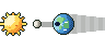 Pixel-art picture: Eclipses
