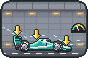 Ilustración en pixel art: Hechos para correr