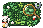 Ilustración en pixel art: Amuletos de la suerte