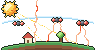Pixel-art picture: The Greenhouse Effect