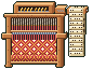 Pixel-art picture: The Jacquard Loom