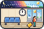Ilustración en pixel art: Tu reloj biológico