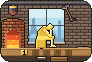 Pixel-art picture: Casting in Bronze