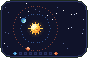 Pixel-art picture: Next Stop: Mars