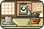 Ilustración en pixel art: Tradiciones del té