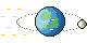 Pixel-art picture: Our Moon