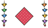 Ilustración en pixel art: Origami