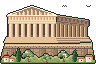 Pixel-art picture: Ancient Greece