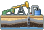 Pixel-art picture: Oil