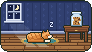 Ilustración en pixel art: Zapatillas