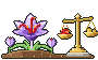 Ilustración en pixel art: Azafrán