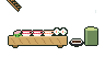 Pixel-art picture: Japanese Cuisine