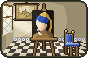 Pixel-art picture: Girl with a Pearl Earring