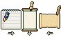 Ilustración en pixel art: Sistemas de escritura